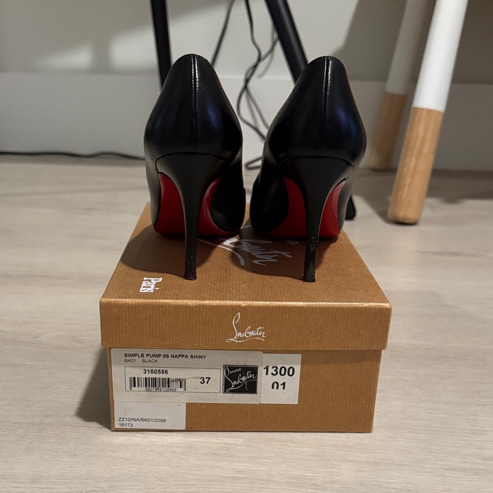 Christian Louboutin Black Heels with Red Soles
